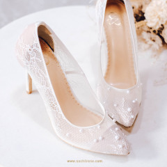 ODETTE WITH FRENCH LACE & PEARLS