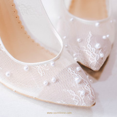 ODETTE WITH FRENCH LACE & PEARLS